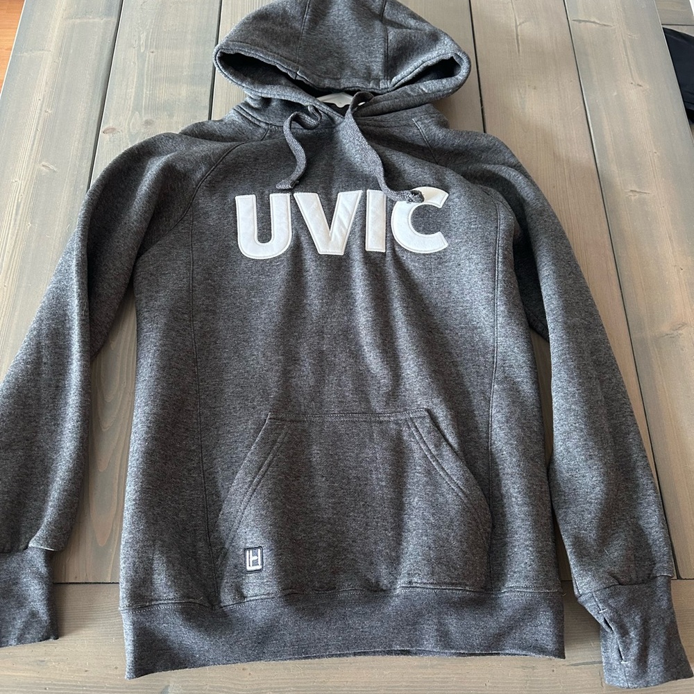 UVIC Gray Pullover Hoodie